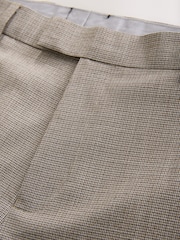 Neutral Regular Fit Contrast Fabric Detail Suit Trousers - Image 8 of 11