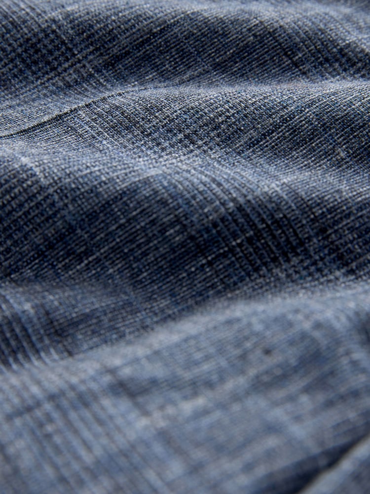 أزرق داكن أزرق - بدلة مربعات بحلية على الطرف تلبيس قياسي: البنطلون - صورة 9 من 9