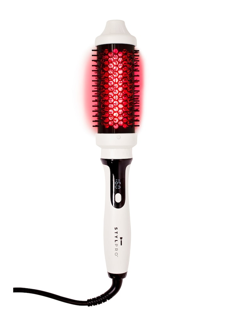 Stylpro Red Infrared Thermal White Hair Styling Brush - Image 2 of 4