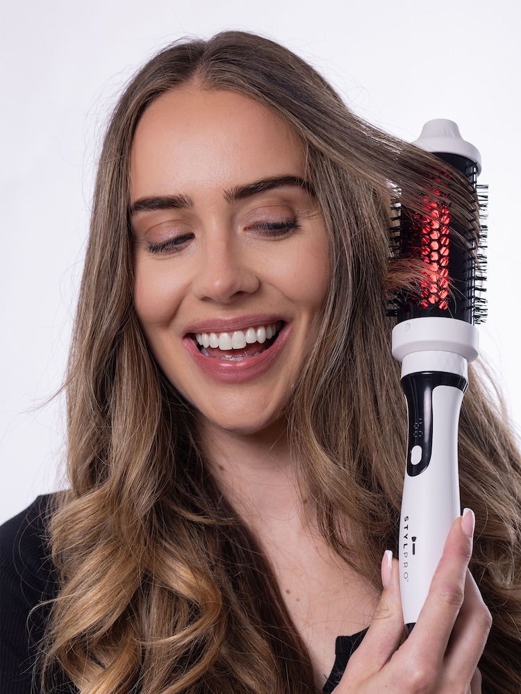 Stylpro Red Infrared Thermal White Hair Styling Brush - Image 5 of 5 Stylpro Red Infrared Thermal White Hair Styling Brush - Image 5 of 5