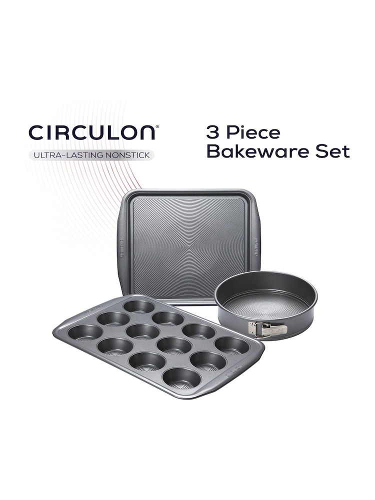 Circulon Grey Momentum Non Stick 3 Piece Bakeware Set - Image 2 of 7