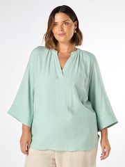 Blusa de manga curta em cambraia Live Unlimited - Imagem 1 de 4