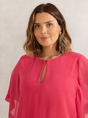Blusa com sobreposição de buraco de fechadura Live Unlimited Curve - Imagem 2 de 3