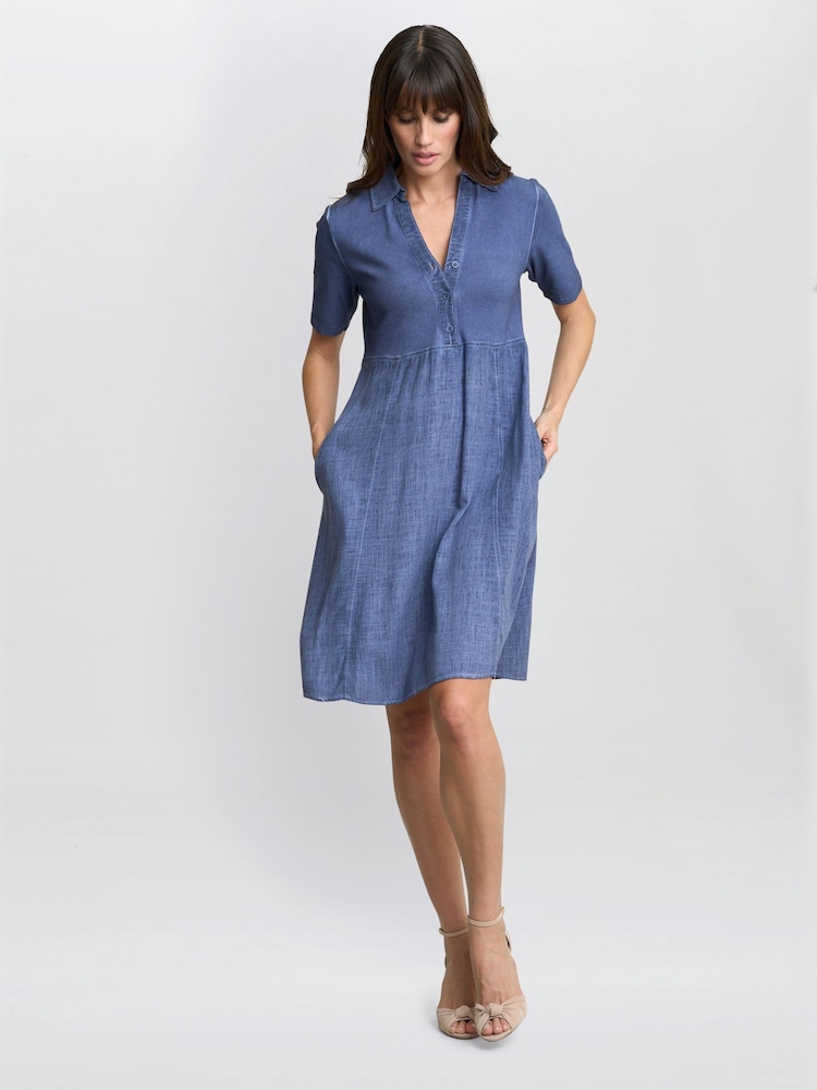 aaliyah jersey dress Buy Gina Bacconi Blue Chambray Demin and from Next USA custom inspired prom dress