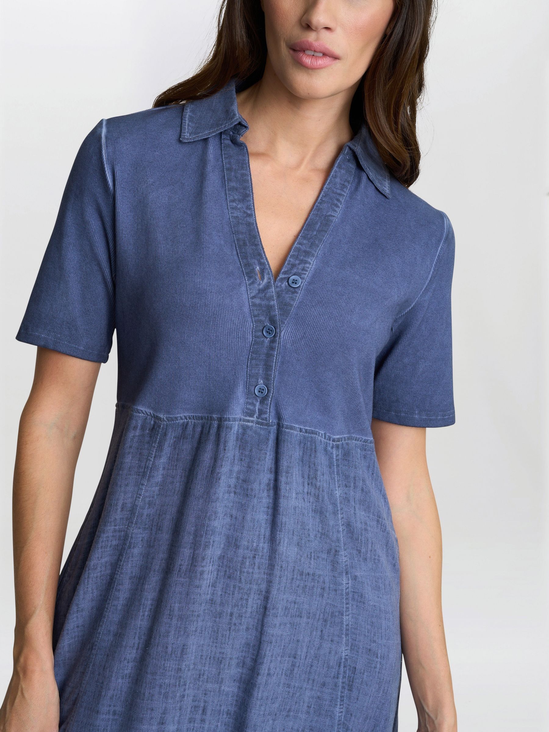 Next：日本 Gina Bacconi ブルー Aaliyah シャンブレー デニム