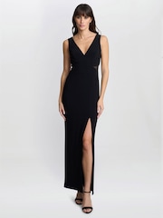 Gina Bacconi Wendy Cut Out Black Dress - Image 3 of 6