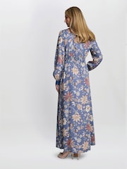 Gina Bacconi Regina Waisted Chambray Detail Dress - Imagen 2 de 6