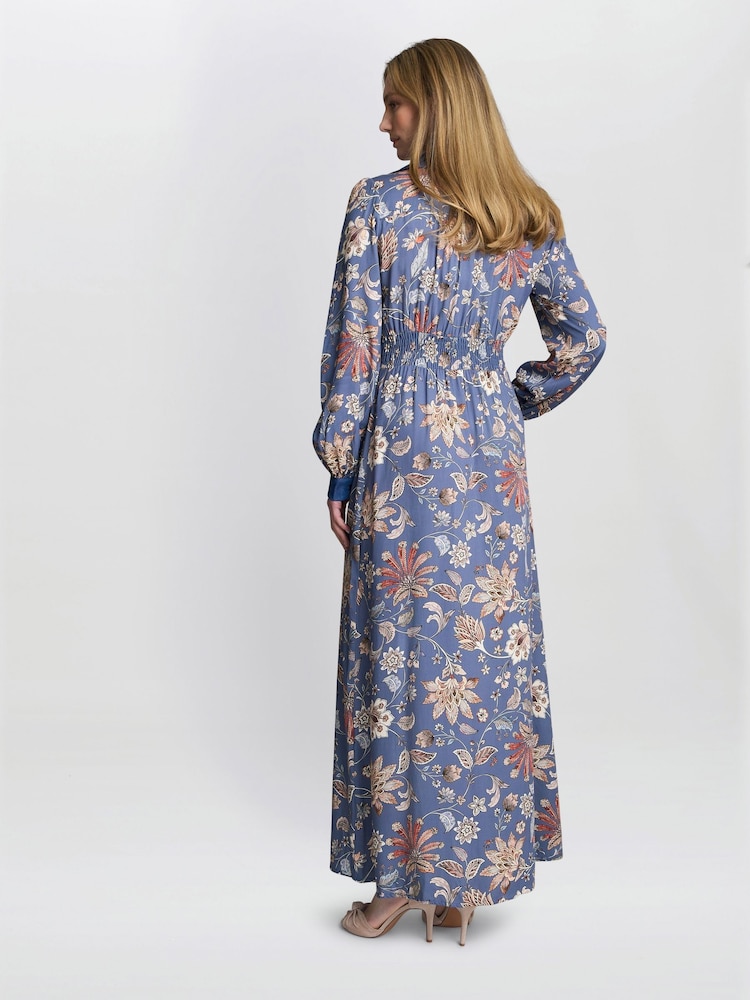 Gina Bacconi Regina Waisted Chambray Detail Dress - Imagen 2 de 6 Gina Bacconi Regina Waisted Chambray Detail Dress - Imagen 2 de 6