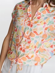 Gina Bacconi Orange Faith Tie Waist Shirt - Image 4 of 7