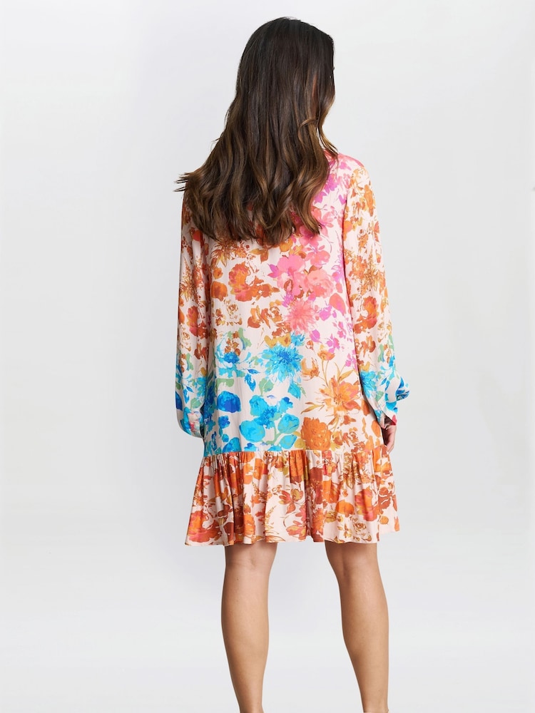 Gina Bacconi Millie Short Floral Print Shirt Dress - Imagen 2 de 5 Gina Bacconi Millie Short Floral Print Shirt Dress - Imagen 2 de 5