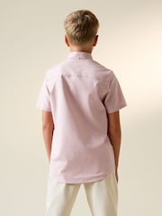 rožnata - kratek rokav; s kratkimi rokavi Cotton Rich Oxford Shirt (3-16yrs) - Slika 2 iz 7