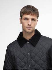 Barbour® Charcoal Black Liddesdale Quilt Jacket - Image 4 of 6