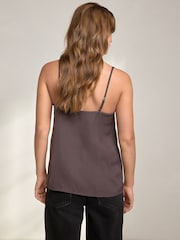 Chocolate Lace Trim Cami Top - Image 3 of 4