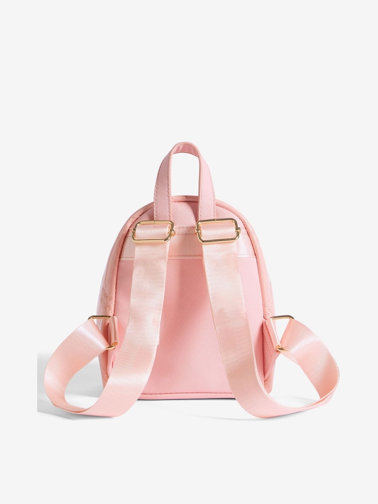 Lipsy Pink Patent Quilted Mini School Backpack - Image 6 of 6 Lipsy Pink Patent Quilted Mini School Backpack - Image 6 of 6