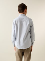 أزرق مقلم - قميص أكسفورد (3-16 سنة) - صورة 2 من 8