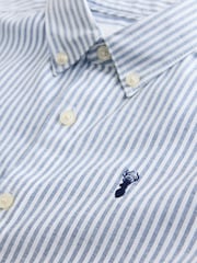 أزرق مقلم - قميص أكسفورد (3-16 سنة) - صورة 7 من 8