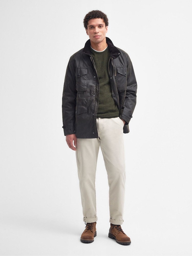 Barbour® Olive Green Sapper Wax Jacket - Image 1 of 3
