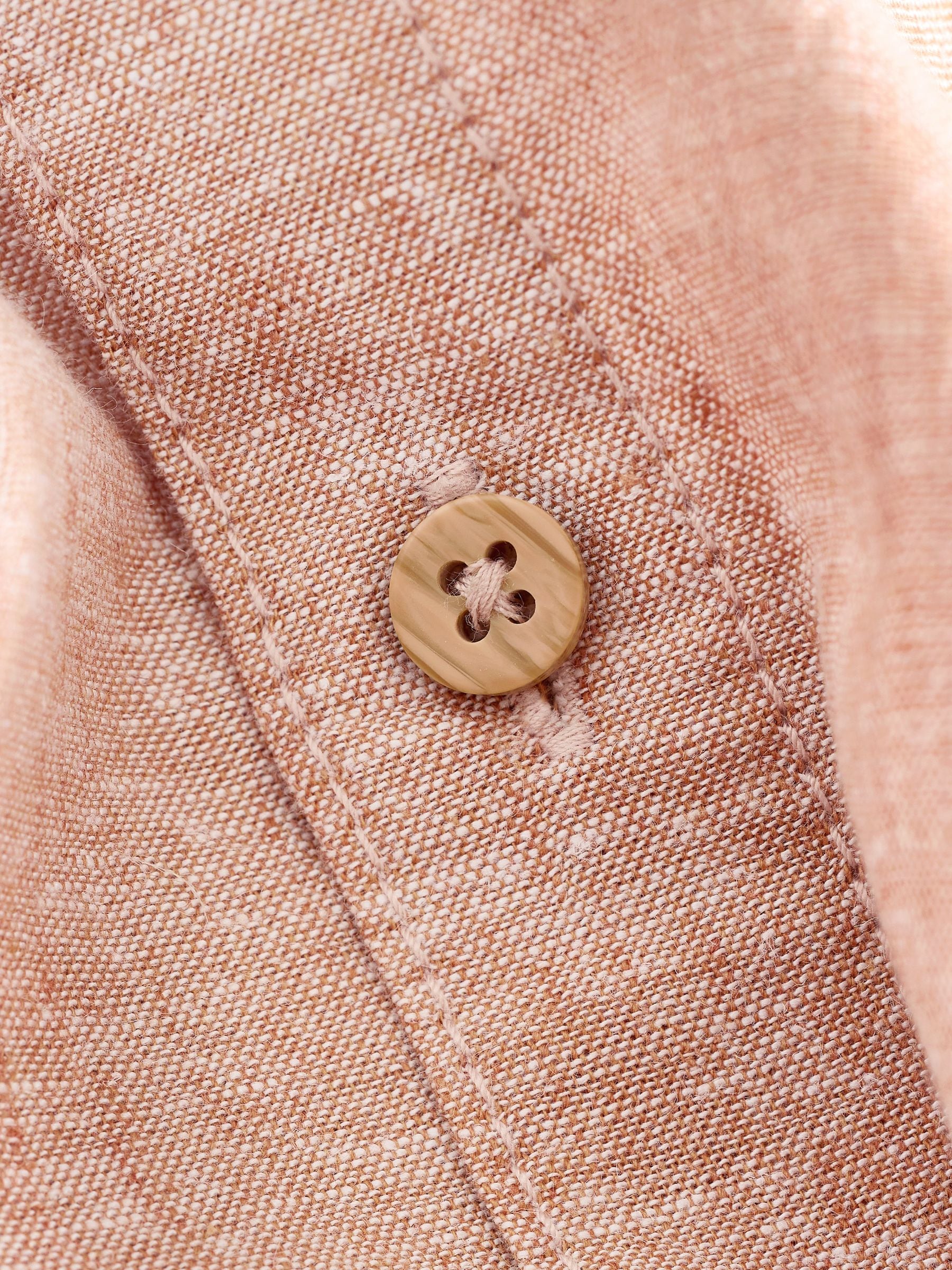 Buy Terracotta Short Sleeve Linen Blend Shirt (3-16yrs) from Next USA
