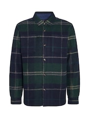 Barbour® Green Tartan Chapter Check Overshirt - Image 4 of 6