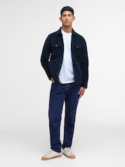 Barbour® Navy Regular Cord Overshirt - Image 4 of 7