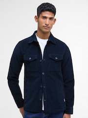 Barbour® Navy Regular Cord Overshirt - Image 5 of 7