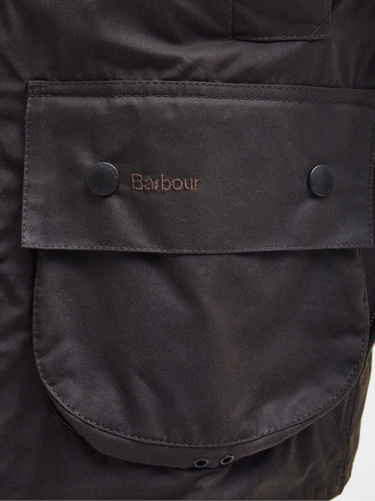 Barbour® Dark Brown 100% Cotton Classic Beaufort Wax Jacket - Image 3 of 3 Barbour® Dark Brown 100% Cotton Classic Beaufort Wax Jacket - Image 3 of 3