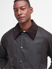 Barbour® Dark Brown Beaufort Wax Jacket - Image 4 of 9