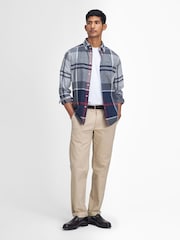 Barbour® Navy/Stone Dunoon Tartan Shirt - Image 2 of 8