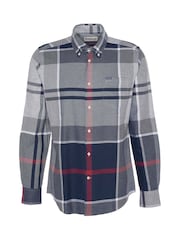 Barbour® Navy/Stone Dunoon Tartan Shirt - Image 6 of 8