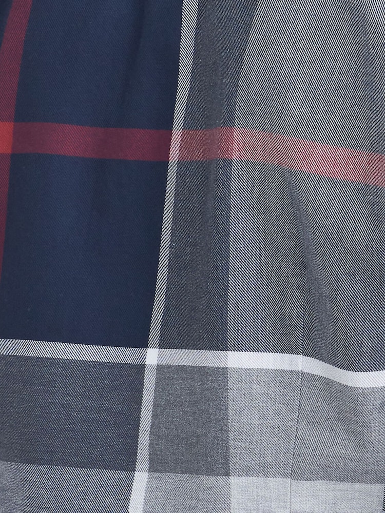 Barbour® Navy/Stone Dunoon Tartan Shirt - Image 8 of 8