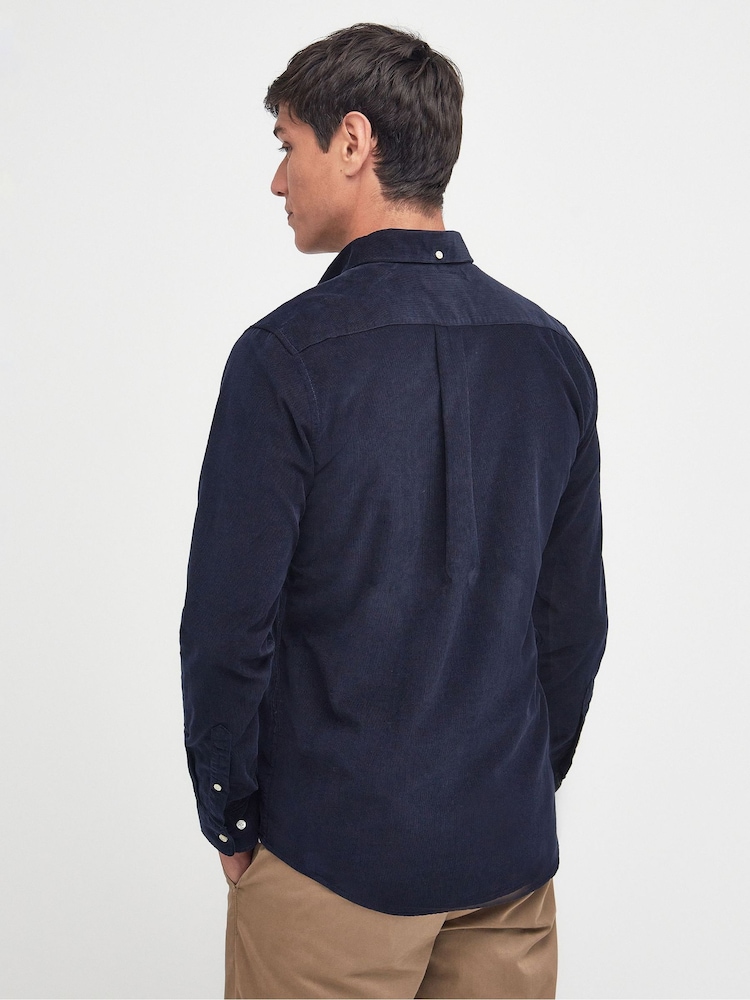 Barbour® Navy Ramsey Cord Shirt - Image 2 of 5 Barbour® Navy Ramsey Cord Shirt - Image 2 of 5