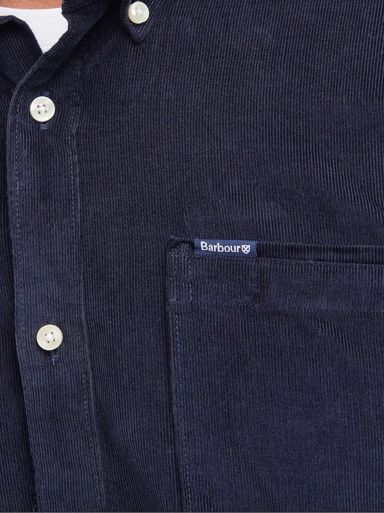 Barbour® Navy Ramsey Cord Shirt - Image 5 of 5 Barbour® Navy Ramsey Cord Shirt - Image 5 of 5