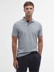 Barbour® Grey Marl Classic Polo Shirt - Image 1 of 5
