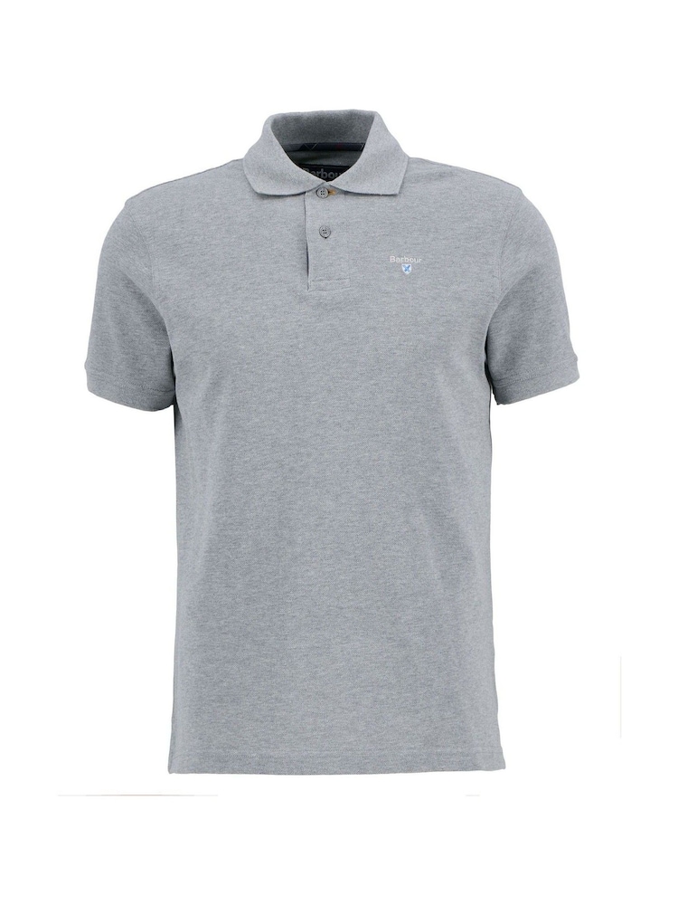 Barbour® Grey Marl Classic Polo Shirt - Image 5 of 5 Barbour® Grey Marl Classic Polo Shirt - Image 5 of 5