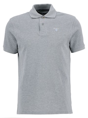 Barbour® Grey Marl Classic Polo Shirt - Image 6 of 7