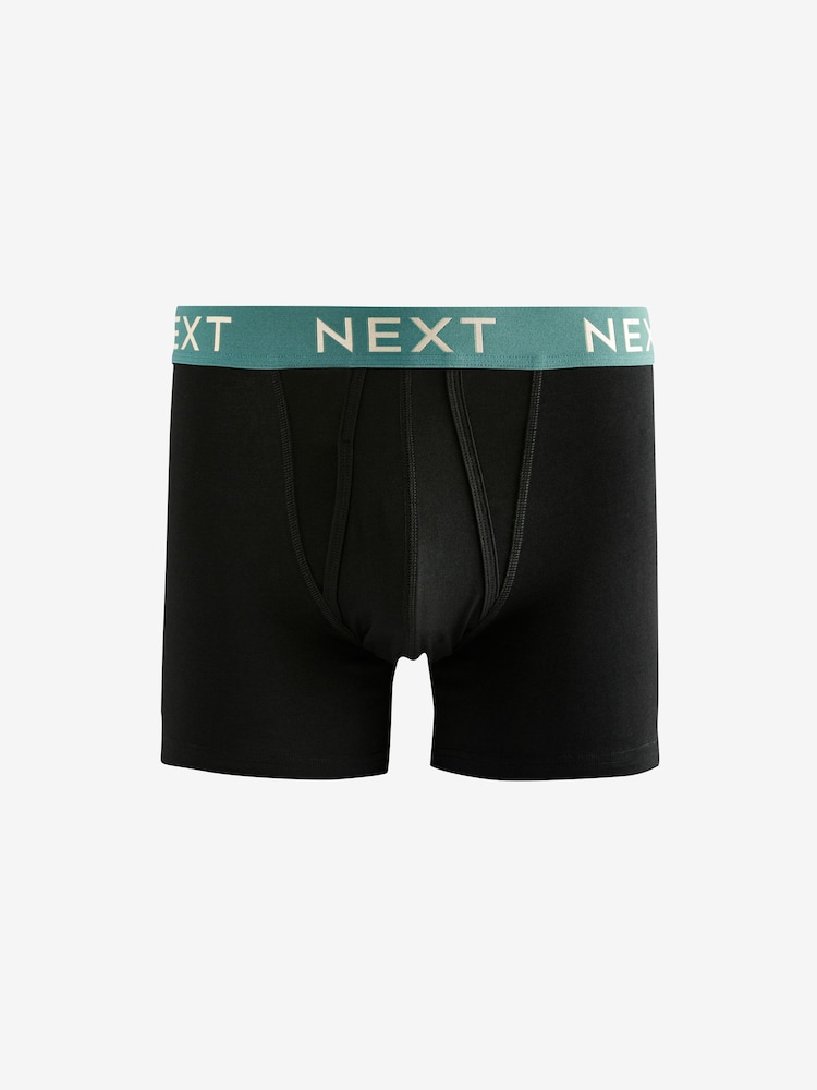 Noir - Waistband A-Front 100% Cotton Boxers 10 Pack - Image 11 of 13