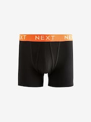 Black Waistband A-Front 100% Cotton Boxers 10 Pack - Image 3 of 13