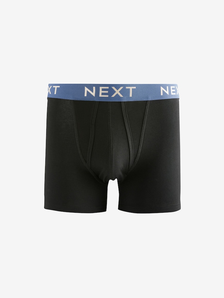 Noir - Waistband A-Front 100% Cotton Boxers 10 Pack - Image 4 of 13