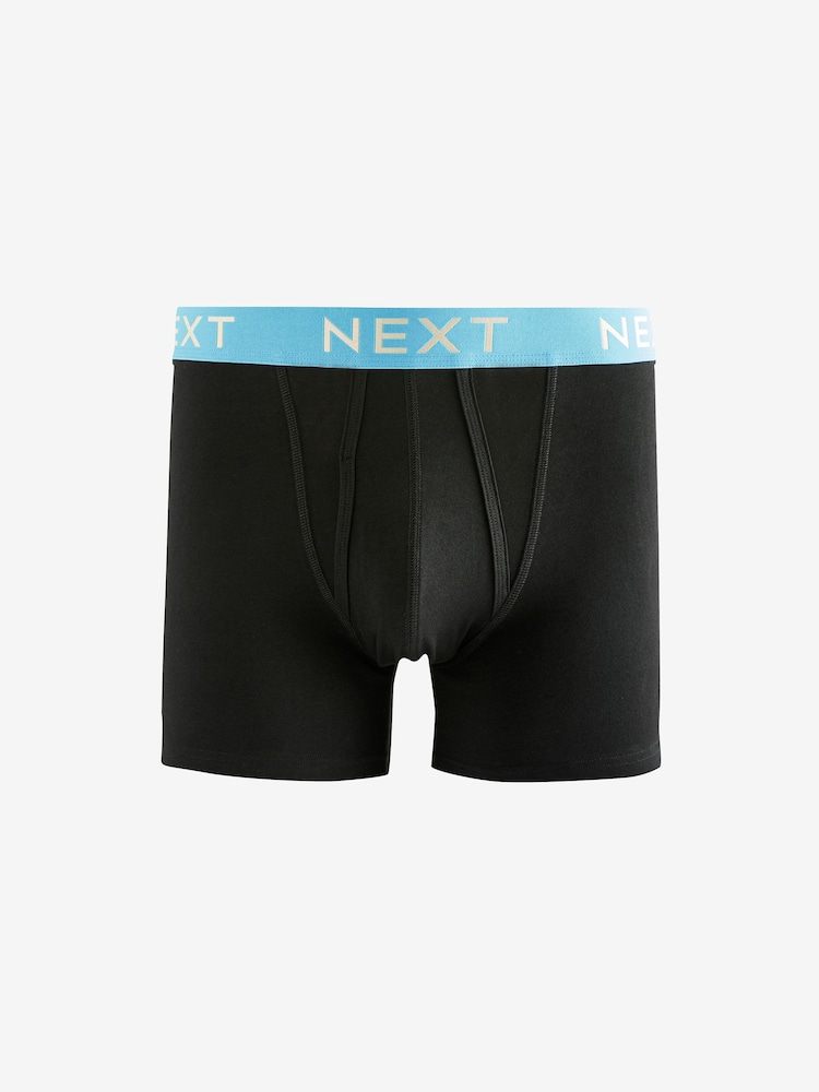 Noir - Waistband A-Front 100% Cotton Boxers 10 Pack - Image 8 of 13