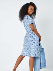 Robe stretch à poche et imprimé petites fleurs Roman - Image 6 de 6