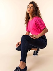 Roman Blue Ultimate Denim Cropped Leggings - Image 1 of 4
