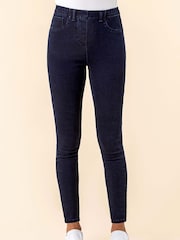 Roman Blue Ultimate Denim Cropped Leggings - Image 3 of 4