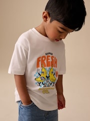 Blue/Yellow Banana All Over Short Sleeve Printed Shirt and T-Shirts Set (6mths-7yrs) - Image 4 of 4