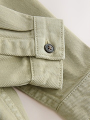 Khaki Green Long Sleeve Shirt and T-Shirt Set (3mths-7yrs) - Image 10 of 11