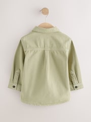 Khaki Green Long Sleeve Shirt and T-Shirt Set (3mths-7yrs) - Image 7 of 11