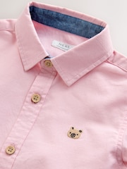 Pink Short Sleeve Oxford Character Shirt (3mths-7yrs) - Image 4 of 4