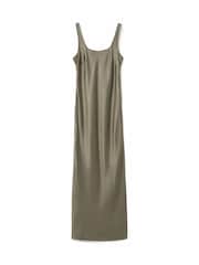 Jigsaw Green Heavy Satin Slip Dress - Image 6 of 6