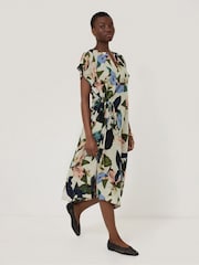 Jigsaw Multi Future Botanic 100% Linen Dress - Image 1 of 4