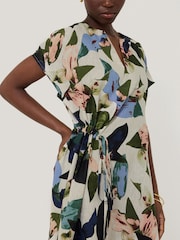 Jigsaw Multi Future Botanic 100% Linen Dress - Image 2 of 4