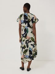 Jigsaw Multi Future Botanic 100% Linen Dress - Image 3 of 4